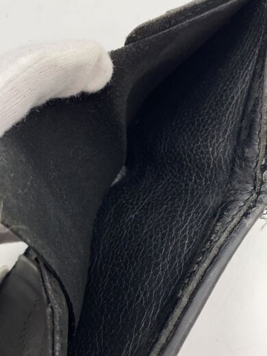 商品画像：2つ折り財布/レザー/BLK/無地/メンズ 5