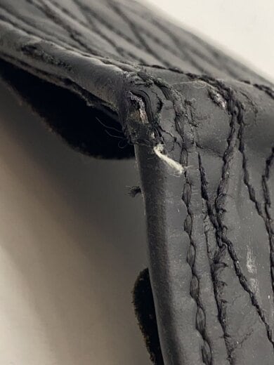 商品画像：2つ折り財布/レザー/BLK/無地/メンズ 8