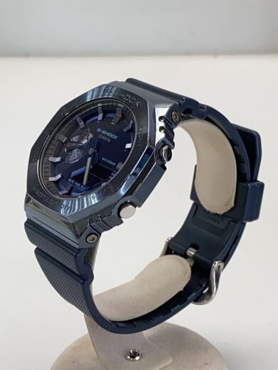 商品画像：クォーツ腕時計/デジアナ/ラバー/NVY/GM-2100N 2