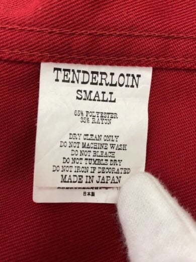 商品画像：ジャケット/S/ポリエステル/RED/無地/T-WORK SHT JKT// 5