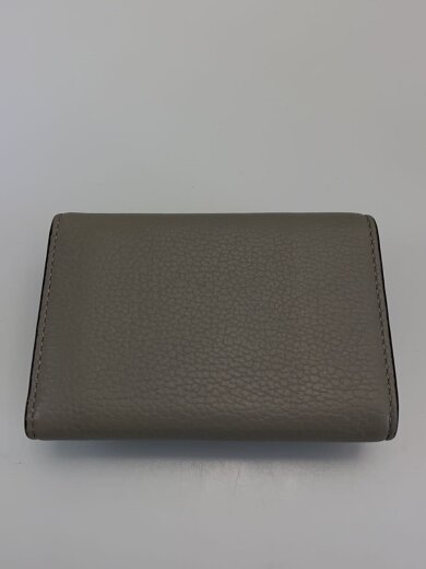 商品画像：3つ折り財布/レザー/GRY/レディース 2