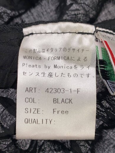 商品画像：PLEATS BY MONICA/セットアップ/FREE/--/BLK/無地/42303-1-F/42304-1- 4