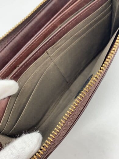 商品画像：長財布/レザー/BRW/無地/メンズ/341-01318 6