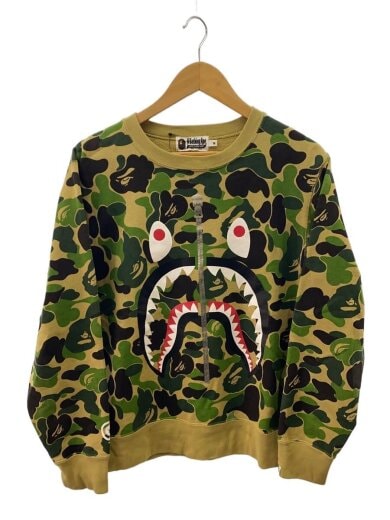 商品画像：スウェット/M/コットン/KHK/総柄/001SWL301007M 1