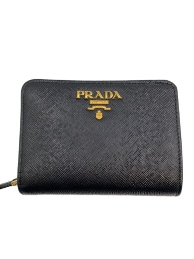 商品画像：2つ折り財布/--/BLK/無地/レディース/1ML018/27343 1