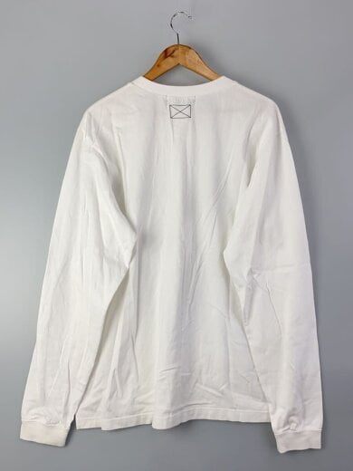 商品画像：長袖Tシャツ/L/コットン/WHT/無地// 2