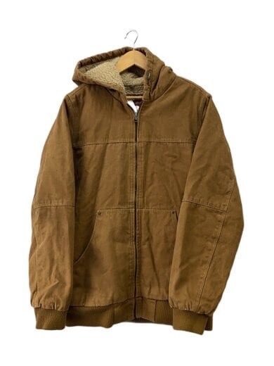 商品画像：ジップパーカー/L/コットン/BRW/無地/ダックフルジップパーカー// 1
