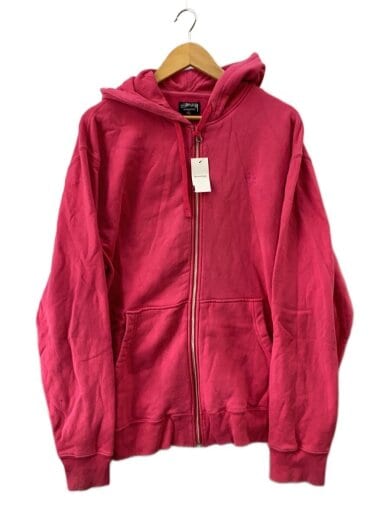 商品画像：ジップパーカー/XL/コットン/PNK/無地// 1
