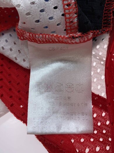 商品画像：Tシャツ/L/ポリエステル/RED/無地/C8-F407 4