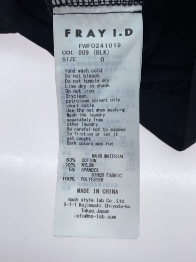 商品画像：長袖ワンピース/O/コットン/BLK/無地/FWFO241019 4