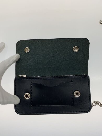 商品画像：長財布/レザー/BLK/無地/メンズ 3