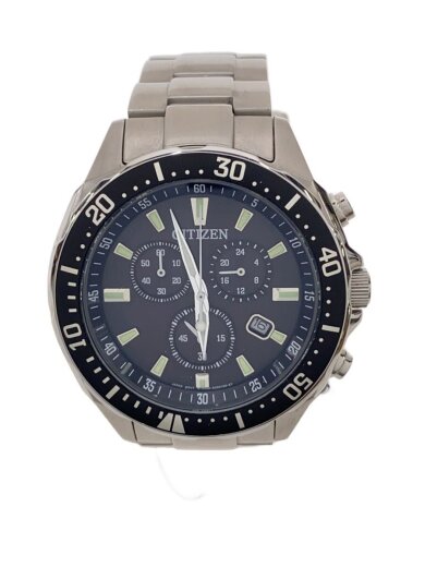 商品画像：ソーラー腕時計/アナログ/ステンレス/BLK/SLV/SS/h500-s064538 1