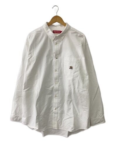 商品画像：長袖シャツ/XXL/コットン/WHT/無地// 1