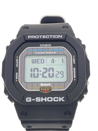 商品画像：ソーラー腕時計_G-SHOCK/デジタル/ラバー/BLK/SS 1