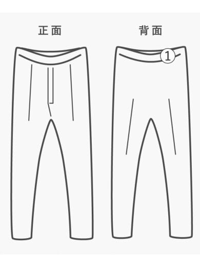 商品画像：ボトム/S/コットン/ブラック/無地 8