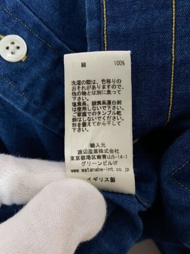 商品画像：長袖シャツ/40/コットン/インディゴ 4