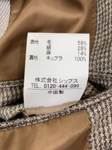 商品画像：テーラードジャケット/42/ウール/マルチカラー/千鳥格子/117-01-2306 5