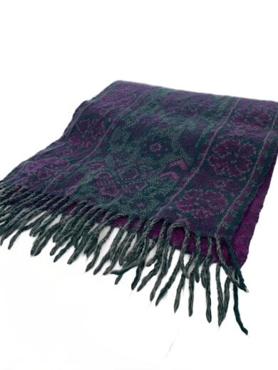 商品画像：マフラー/パープル/総柄/メンズ 1