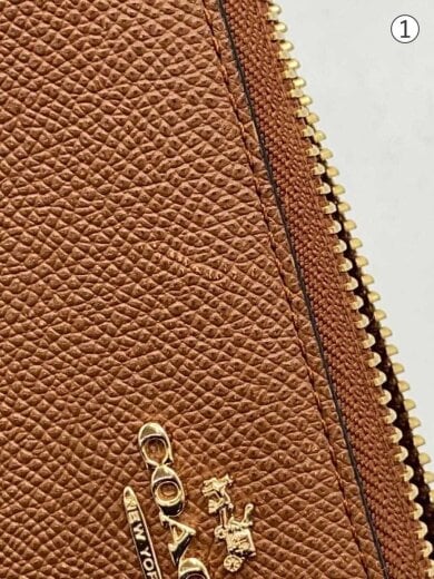 商品画像：長財布_エンボスド/レザー/BRW/レディース 7