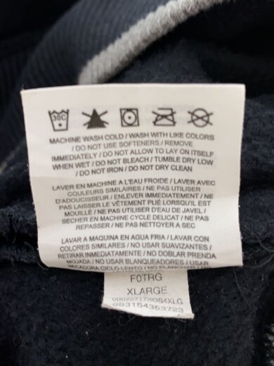 商品画像：スウェット/XL/コットン/BLK/無地 4