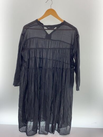 商品画像：長袖ワンピース/--/コットン/ブラック/MN192T03 2