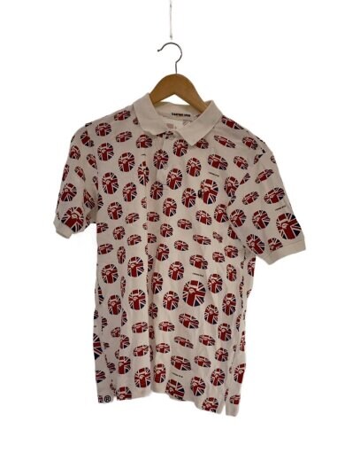 商品画像：ポロシャツ/M/コットン/ホワイト/総柄 1