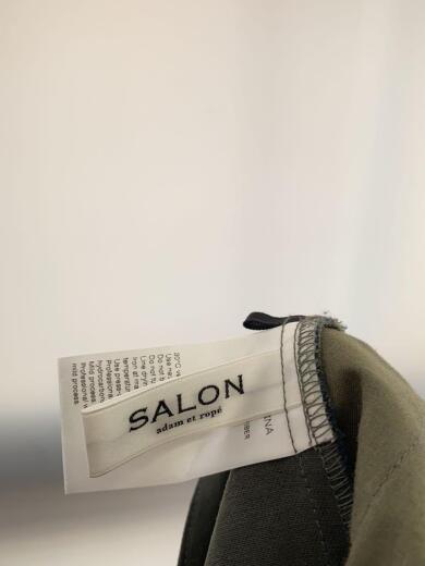 画像：SALON adam et ropeカーヴィーカーゴパンツ/ボトム/M/コットン/グリーン/shs-32530//4