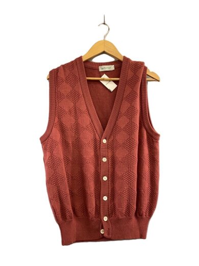 画像：BURBERRYSニットベスト(薄手)/L/ウール/PNK/BFT34-3501