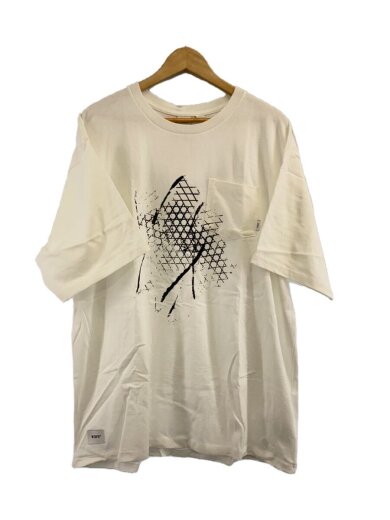 画像：WTAPS × VANSTシャツ/XL/コットン/ホワイト/vn0a4trdwht/モッシュビットプリント//1