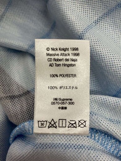 商品画像：半袖シャツ/L/ポリエステル/BLU 4