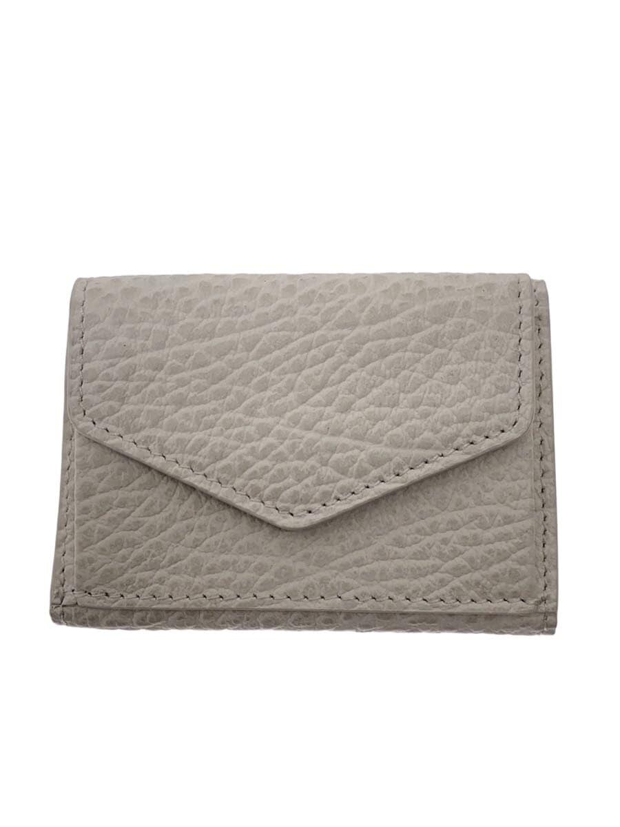 Maison Margiela / 3つ折り財布/レザー/WHT/メンズ/S36UI0416 P4455