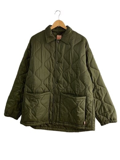 商品画像：キルティングジャケット/M/ナイロン/KHK/213-1552 1