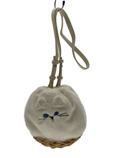 商品画像：minetpanifur/白猫/バッグ/ファー/WHT 1