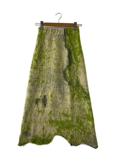 商品画像：毛羽立ち有/ロングスカート/S/アクリル/GRN/総柄/02220960500 1