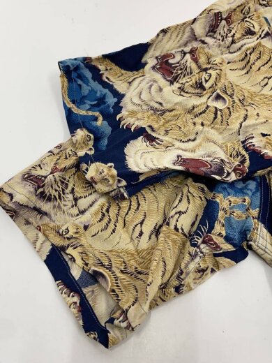 商品画像：アロハシャツ/XL/レーヨン/BLU/総柄/SS31814// 6
