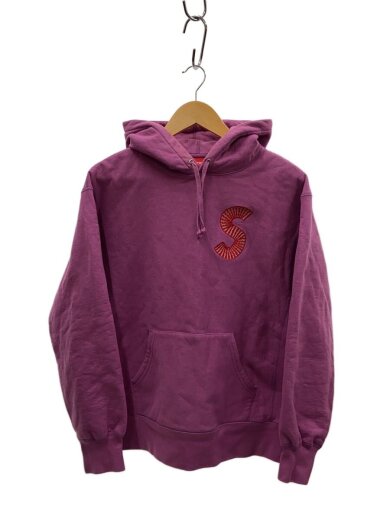 商品画像：襟汚れ有/S Logo Hooded/パーカー/S/コットン/PNK 1