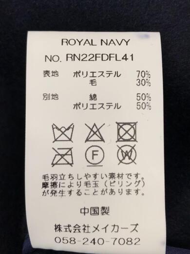 画像：ROYAL NAVYダッフルコート/2/ポリエステル/NVY4