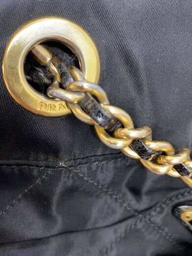 商品画像：キルティングチェーンショルダーバッグ/ナイロン/BLK/キルティング/ 7