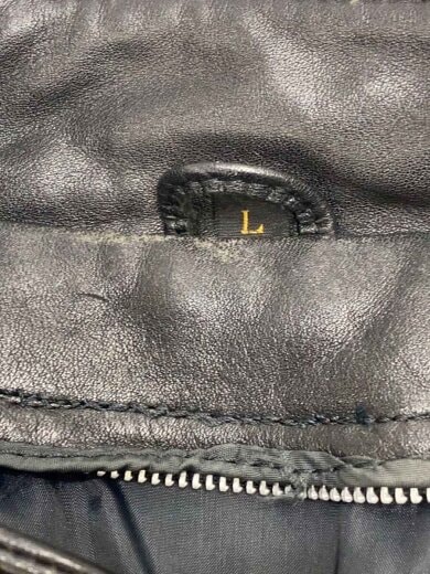 商品画像：レザージャケット・ブルゾン/L/ポリエステル/BLK 3