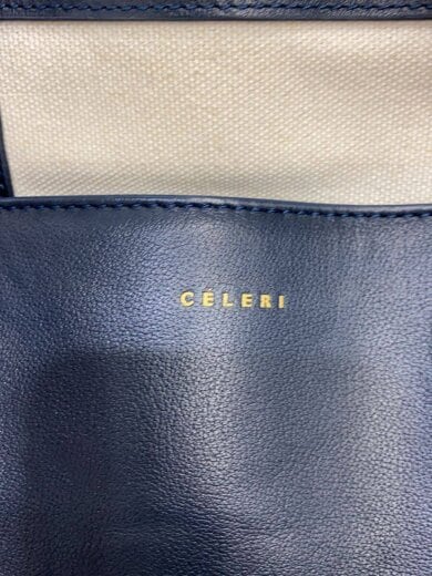 商品画像：トートバッグ/レザー/NVY 5