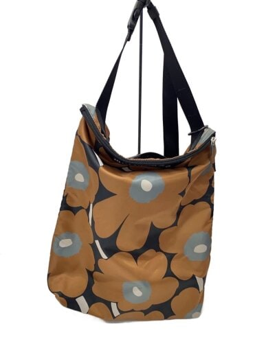 商品画像：ショルダーバッグ/ポリエステル/BRW/花柄 1