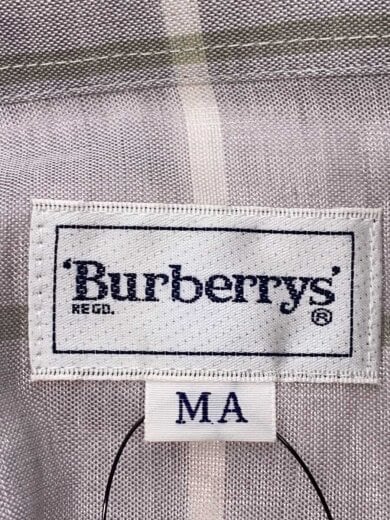 商品画像：半袖シャツ/M/リネン/GRY/チェック 3