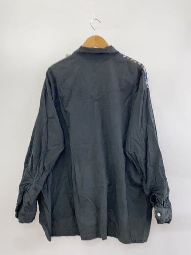 商品画像：長袖シャツ/3/コットン/BLK/総柄 2