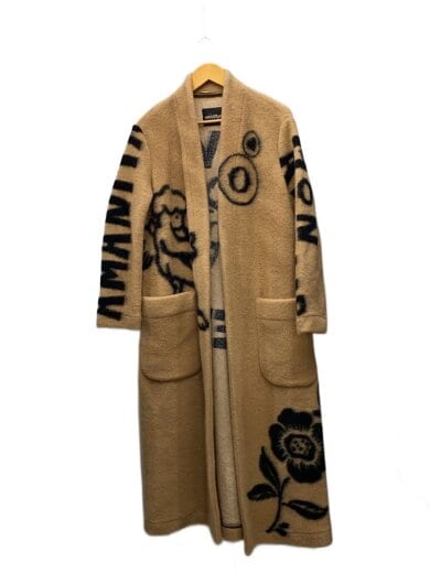 画像：ottod’Ameコート/ウール/CML/総柄/CRB-DG56011