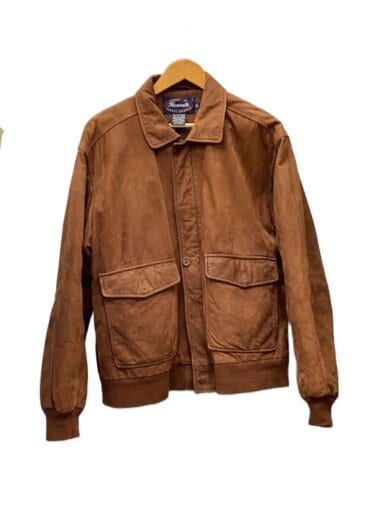 商品画像：レザージャケット・ブルゾン/M/牛革/BRW 1
