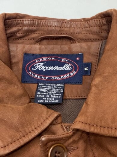 商品画像：レザージャケット・ブルゾン/M/牛革/BRW 3