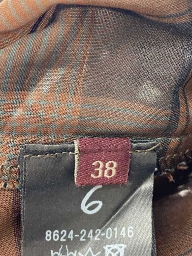 商品画像：ロングスカート/38/ポリエステル/BRW/チェック/8624-242-0146 5