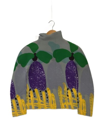 商品画像：長袖カットソー/--/ポリエステル/GRY/総柄/MI43FJ631 1