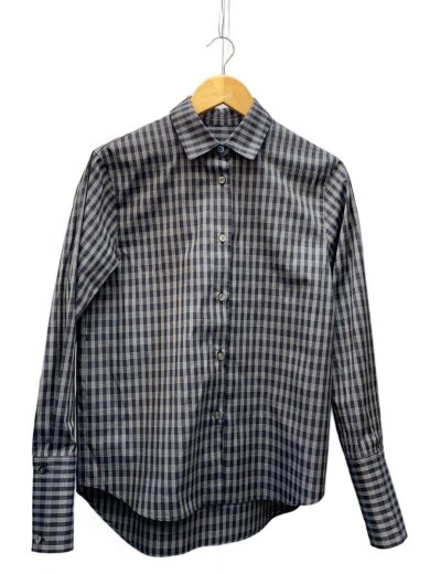 商品画像：長袖シャツ/36/ポリエステル/GRY/チェック/27S63206 1