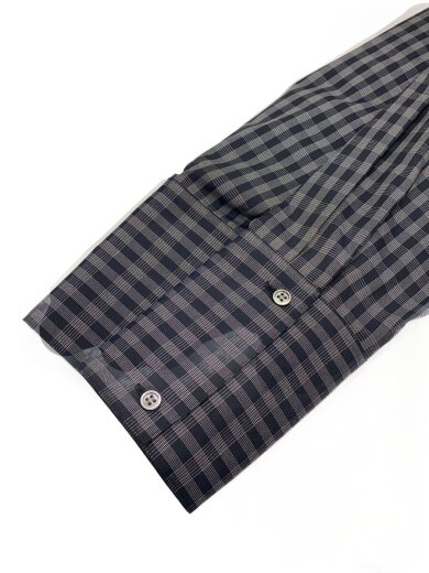 商品画像：長袖シャツ/36/ポリエステル/GRY/チェック/27S63206 6